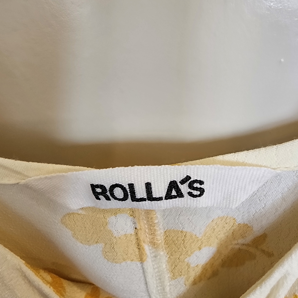 ROLLA'S Yellow Floral Midi Dress - Picture 3 of 3